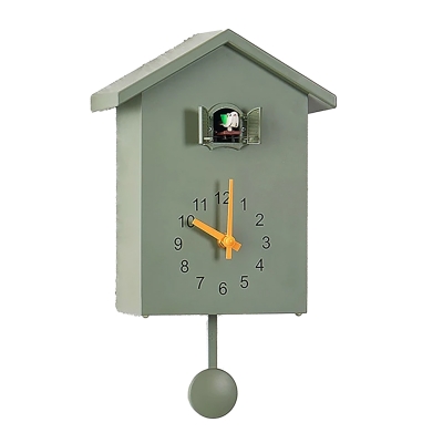 Фото: Настенные часы с кукушкой Clocker KuKu, таймер, зеленые-2 Настенные часы с кукушкой Clocker KuKu, таймер, зеленые-2