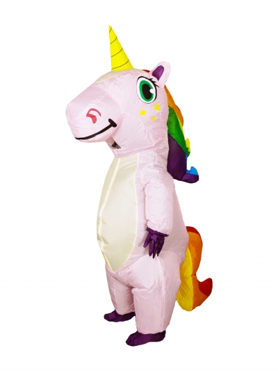 Надувной костюм Единорог, розовый-2