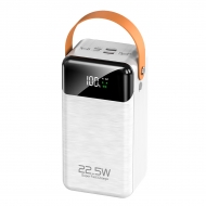 Внешний аккумулятор Power Bank 60000 mAh white (USB, Lightning, Type C)